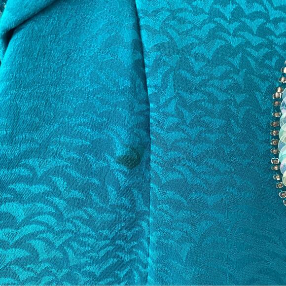 Vintage Francesca of Damon Starington Neiman Marcus Silk Sequin Beaded Dress - Picture 10 of 10